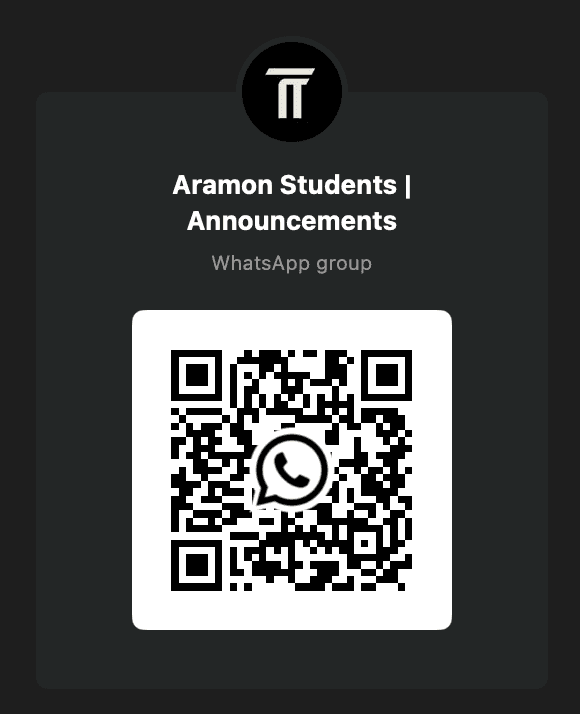 QR code to join the Aramon WhatsApp group